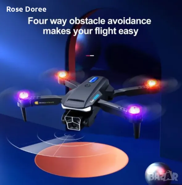 Радиоуправляем дрон с 4K HD камера и три камери S82, снимка 1