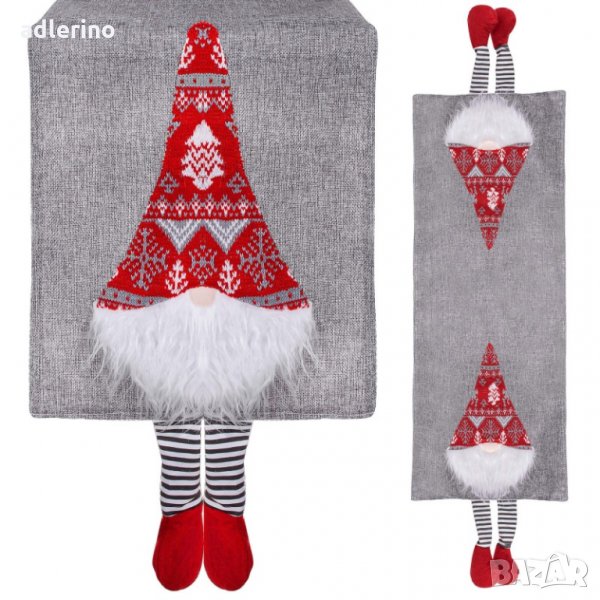 Коледна покривка за маса, 180х33 см, коледна покривка с джудже, снимка 1