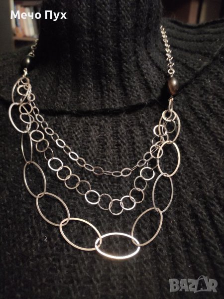 Сребърен комплект - колие и гривна (12), снимка 1