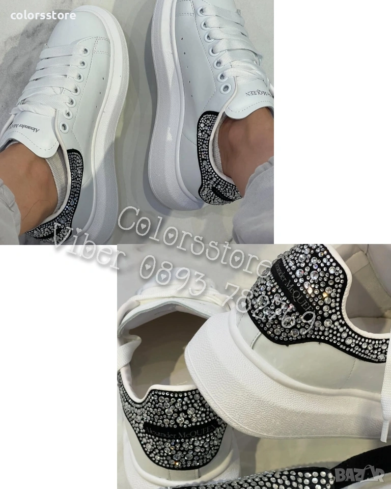 Дамски бели кецове Alexander McQueen/BR51n, снимка 1