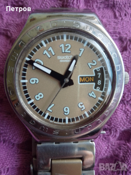 часовник swatch швейцарски с батерия, снимка 1