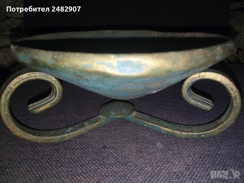 Стар антикварен свещник, снимка 1