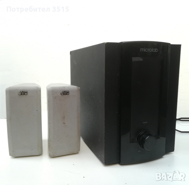 Аудио система 2.1 Microlab M310 + JVC буфер с колонки, снимка 1