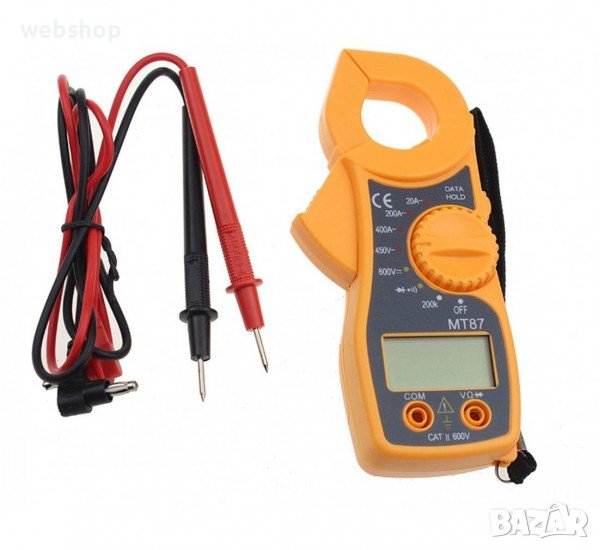 Малки амперклещи МT-87, зумер, VAC, VDC, AAC, OHM, снимка 1