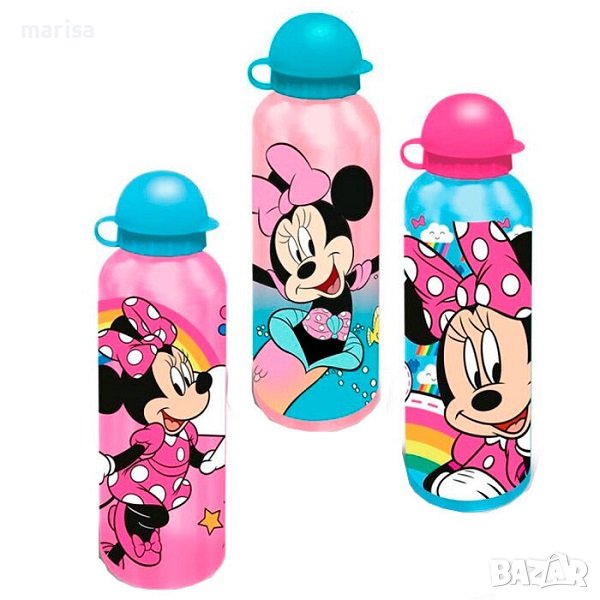 Алуминиева бутилка Minnie, 500ml, асорти Код: 8435507872492, снимка 1