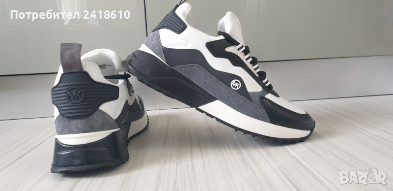 Michael Kors Theo Leather Sneakers  Mens Size 42/26см НОВО! ОРИГИНАЛ! Мъжки Кецове от естествена кож, снимка 1