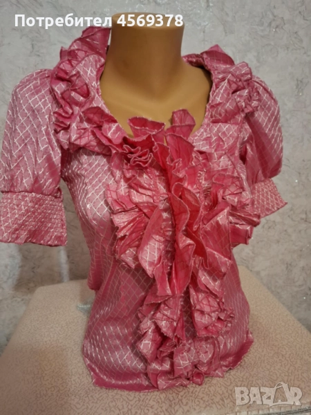 Блузка с къдрици, снимка 1