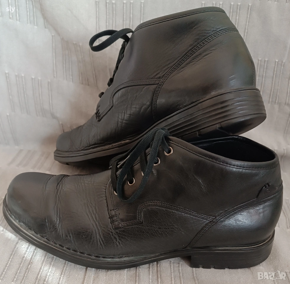 Мъжки боти от естествена кожа номер 46 , снимка 1