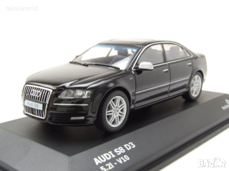 Audi S8 D3 2010 - мащаб 1:43 на SOLIDO моделът е нов в PVC дисплей-кейс, снимка 1