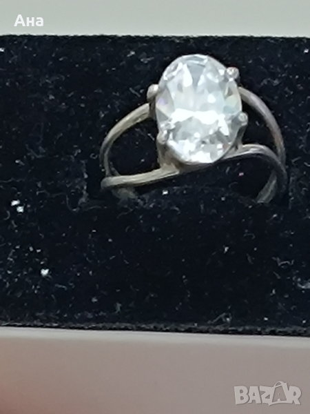 Красив сребърен пръстен с камък Ж321, снимка 1