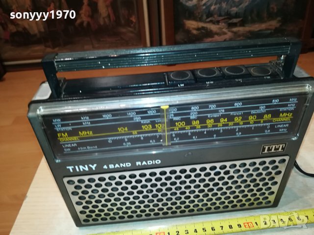 itt ретро радио 1106231745L, снимка 4 - Радиокасетофони, транзистори - 41101526