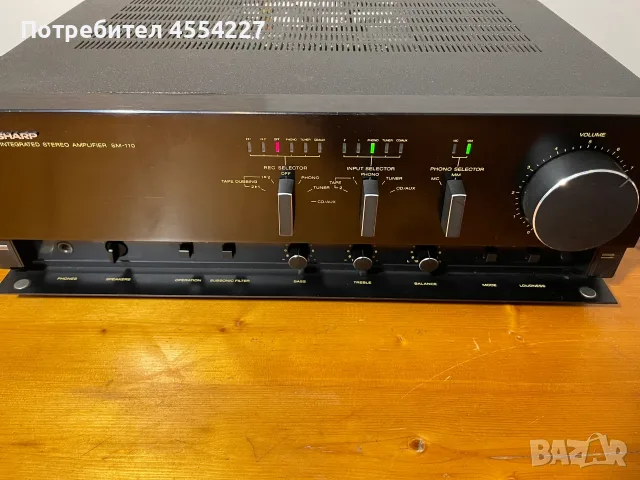 Усилвател SHARP SM-110, снимка 7 - Ресийвъри, усилватели, смесителни пултове - 55780016