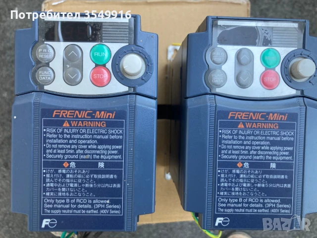 Честотен регуЧестотен регулатор (инвертор)FUJI 0.75КW 200V, снимка 2 - Други машини и части - 50650536