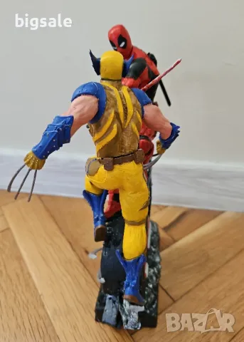 Колекционерска екшън фигура Deadpool Wolverine Marvel ръчна изработка, снимка 6 - Колекции - 47732920