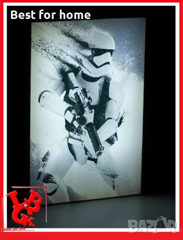 LED сензорно платно STAR WARS STORMTROOPER Light USB лампа Luminart