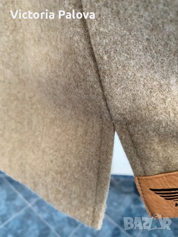 Удобно бежово палто 100% вълна, снимка 6 - Палта, манта - 39343610