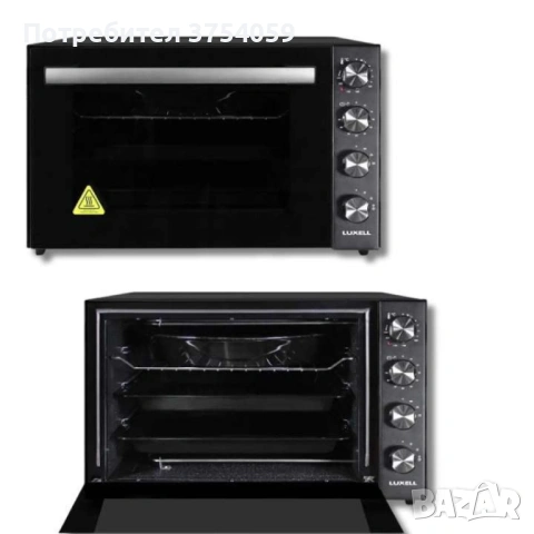 МИНИ ФУРНА , 70л ЧЕРЕН ГРАНИТ LX-9325CTDB,ЧЕРЕН INOX LUXELLLX-9325-CTDX, снимка 4 - Печки, фурни - 53210022