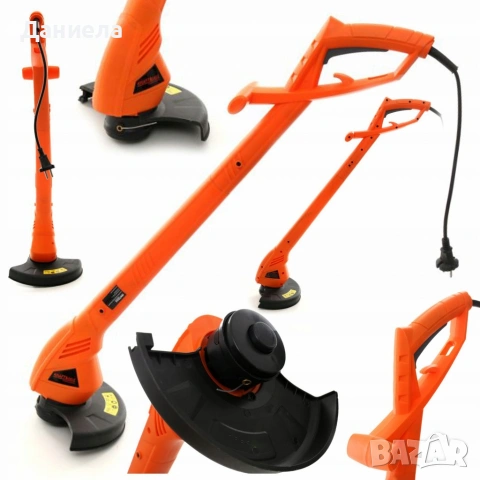 Електрически тример за трева 800W – лек, тих и прецизен за малки и средни градини, снимка 3 - Градинска техника - 53108844