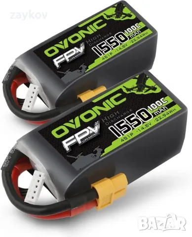 OVONIC 4s Lipo батерия 100C 1550mAh 14.8V 