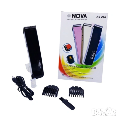 Безжична машинка-тример за подстригване и оформяне на брада Nova, снимка 2 - Тримери - 53043039