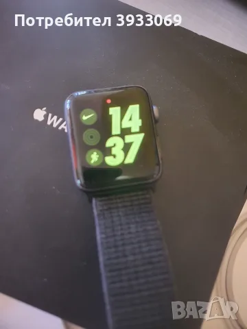 Apple Watch 3 42mm Cellular Nike, снимка 6 - Смарт гривни - 56347202