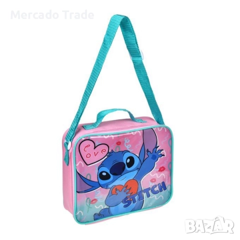 Комплект за хранене с термочанта, кутия за храна и бутилка, Stitch, снимка 2 - Раници - 51620976