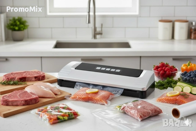 Уред за вакуумиране StarQ VKU2 125W Машина за вакуум Вакуумна машина Уред за вакуумно запечатване , снимка 2 - Други - 50605806