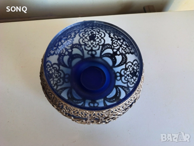 Страхотен Съд Със Посребрена Орнаментика, снимка 2 - Антикварни и старинни предмети - 52787199