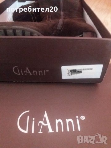 Gianni кафяви велурени ботуши , снимка 7 - Дамски ботуши - 39134884