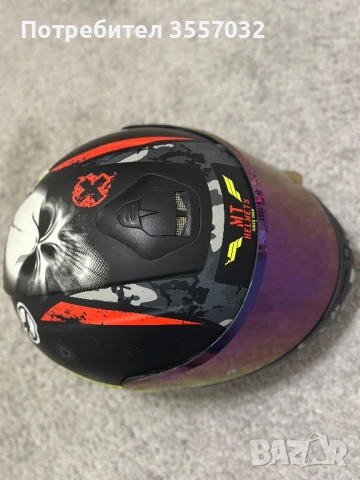 Каска MT Helmets Thunder размер S 49-50, снимка 5 - Аксесоари и консумативи - 53656967