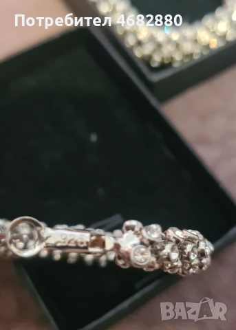 Комплект обеци и гривна, нови, снимка 3 - Обеци - 52794688