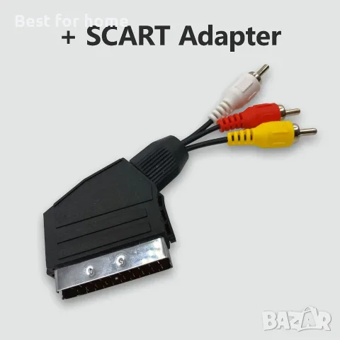 RCA към HDMI конвертор с HDMI кабел, за гледане на Sky/DVD/STB на HD телевизори