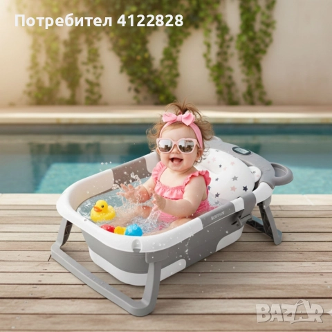 сгъваема Бебешка вана, снимка 2 - За банята - 52997526