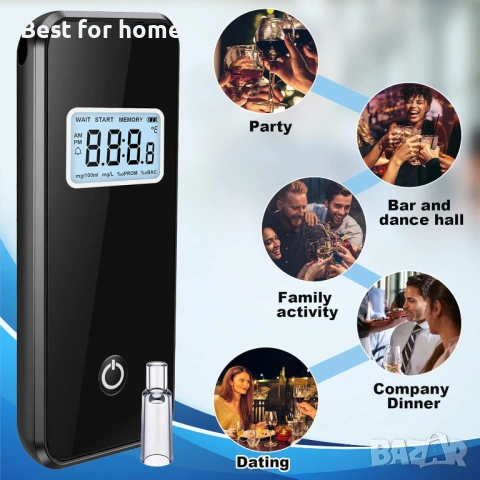 Алкохолен тестер, професионален дрегер с LCD екран, снимка 7 - Друга електроника - 53760532