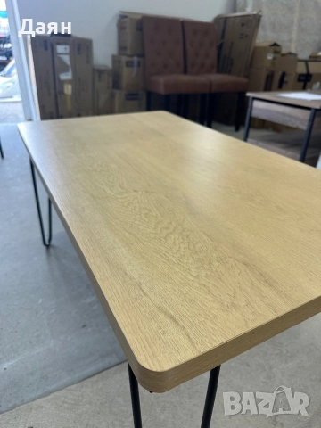 Холна маса с метални крачета 100х55х48см , снимка 3 - Маси - 52154789