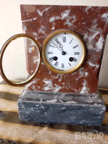Стар каминен часовник, снимка 3 - Други ценни предмети - 50151669