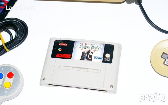 SNES Super Nintendo конзола + подарък игра The Addams Family Нинтендо, снимка 3 - Nintendo конзоли - 38772102