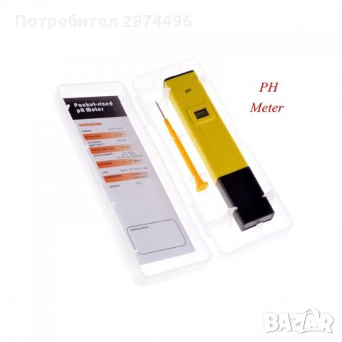 1131 Дигитален PH METER, 0.6-INCH LCD, 3X AG13 с автоматично калибриране 1131, снимка 7 - Други стоки за дома - 34597527