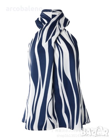 Дамско горнище без ръкави с кросоувър, 4цвята , снимка 3 - Потници - 40703919