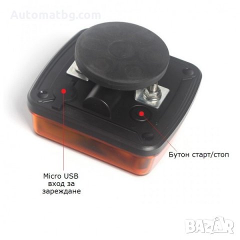 Безжична аварийна лампа Automat, Магнитна сигнална лампа, LED, Блиц, Оранжева светлина, снимка 4 - Аксесоари и консумативи - 35794502