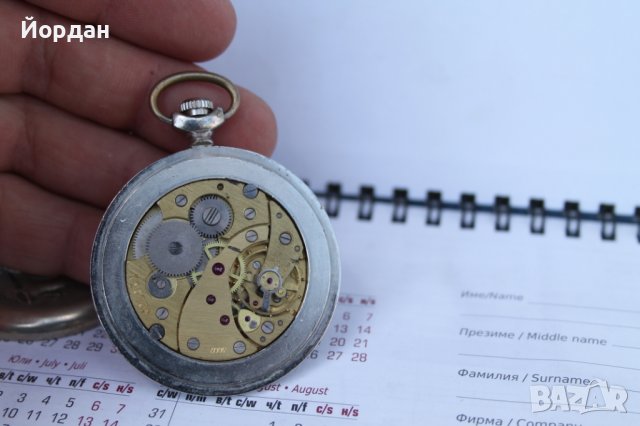 СССР джобен  часовник ''Молния'' с кораб, снимка 7 - Антикварни и старинни предмети - 41397081