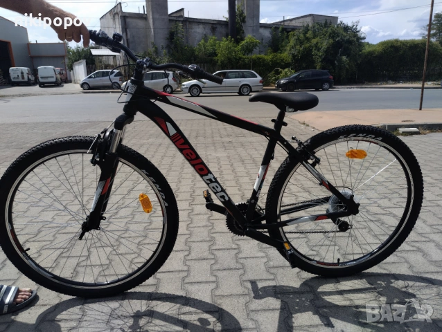 SPRINT Алуминиев велосипед 29" Velotec PRO черен/червен, снимка 8 - Велосипеди - 53563921