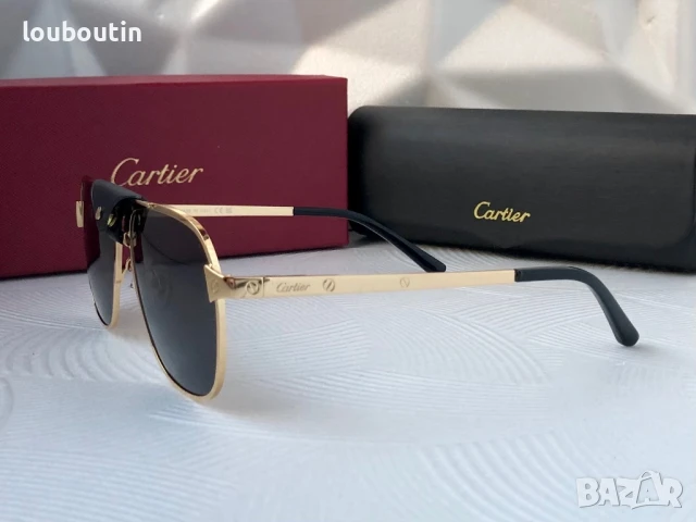 Cartier мъжки слънчеви очила с кожа, снимка 9 - Слънчеви и диоптрични очила - 50741509