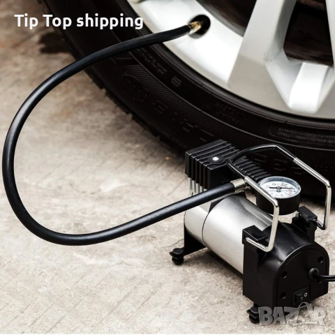 Компресор за въздух с метален корпус и 150 вата мощност, 1 цол/ 2 цола, снимка 3 - Гуми и джанти - 50702129