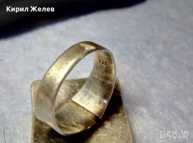 СТИЛЕН ВИНТИДЖ АРТ ДИЗАЙН СРЕБЪРЕН ПРЪСТЕН СРЕБРО 925 ДИЗАЙНЕРСКА РЪЧНА ИЗРАБОТКА 41084, снимка 10 - Пръстени - 50421517