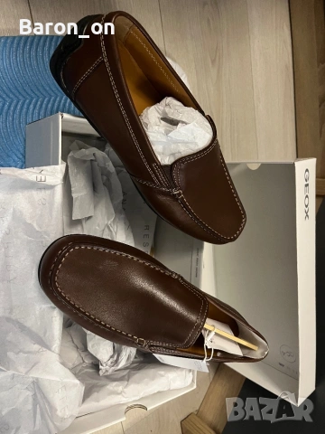 Мъжки мокасини Geox 41,5 , снимка 3 - Мокасини - 53507357