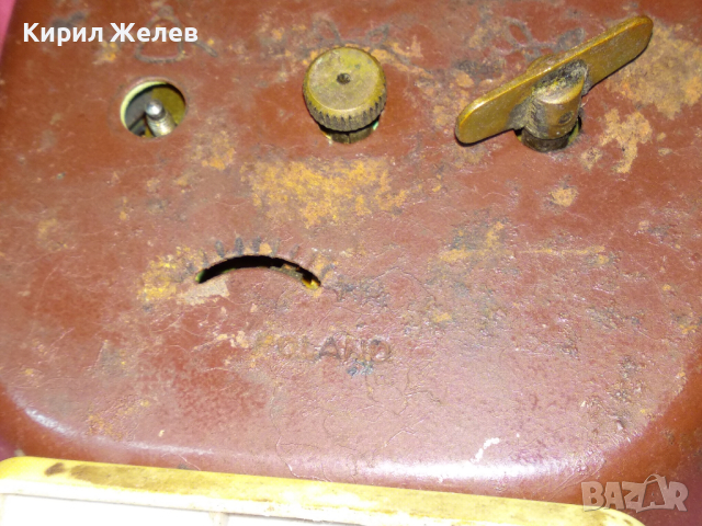 MERA-POLTIK Стар РЯДЪК ПОЛСКИ КОЛЕКЦИОНЕРСКИ МЕХАНИЧЕН БУДИЛНИК МЕРА-ПОЛТИК 26498, снимка 17 - Антикварни и старинни предмети - 44549131