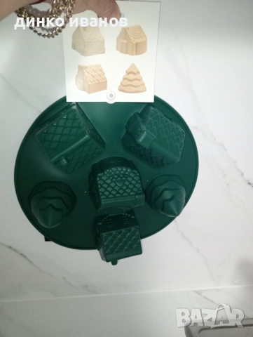 Чисто нов силиконов молд елхички и къщички , снимка 4 - Форми - 52868602