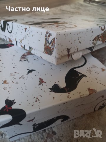 Порцеланов комплект с котки + подарък , снимка 6 - Чинии - 41143439