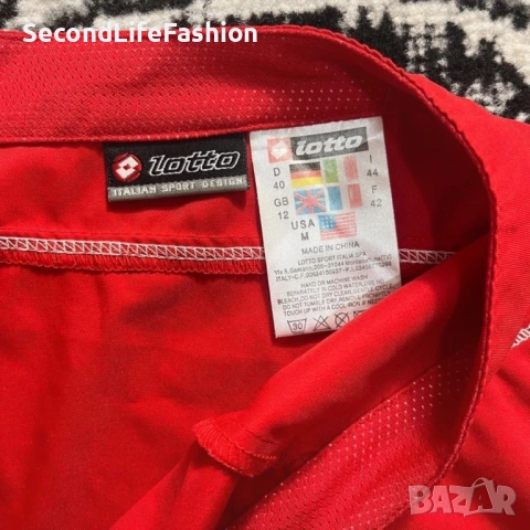 Тенис пола Lotto Performance Vintage размер M  WTA Tour червена, снимка 5 - Поли - 53270665